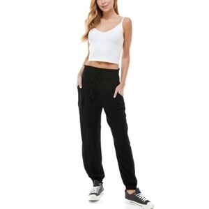 Kingston Grey Juniors' Smocked Jogger Pants - Black